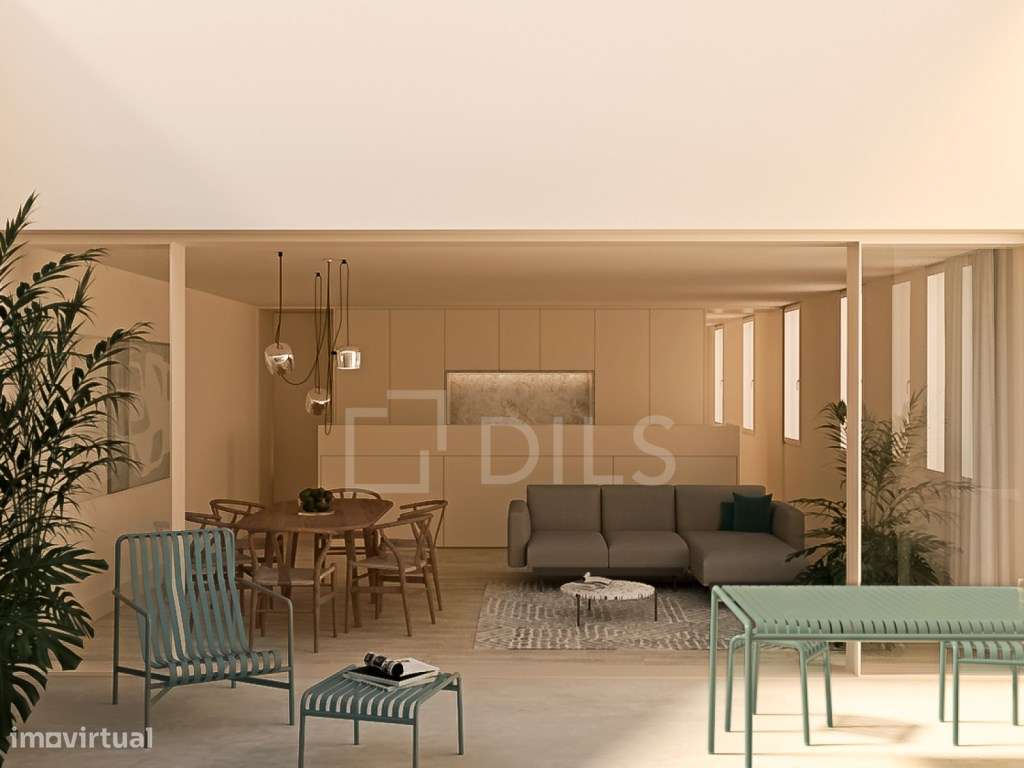 Apartamento T3, estrear, com varanda e garagem em Campo de Ourique - Grande imagem: 2/47