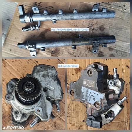 Anexe motor mercedes OM642 3.0cdi 3.2cdi 3.5cdi W219 diesel compresor clima rampa injectoare pompa inalta presiune electromotor alternator pompa servo clapeta acceleratie rampa injectoare galerie admisie evacuare instalatie electrica - 3