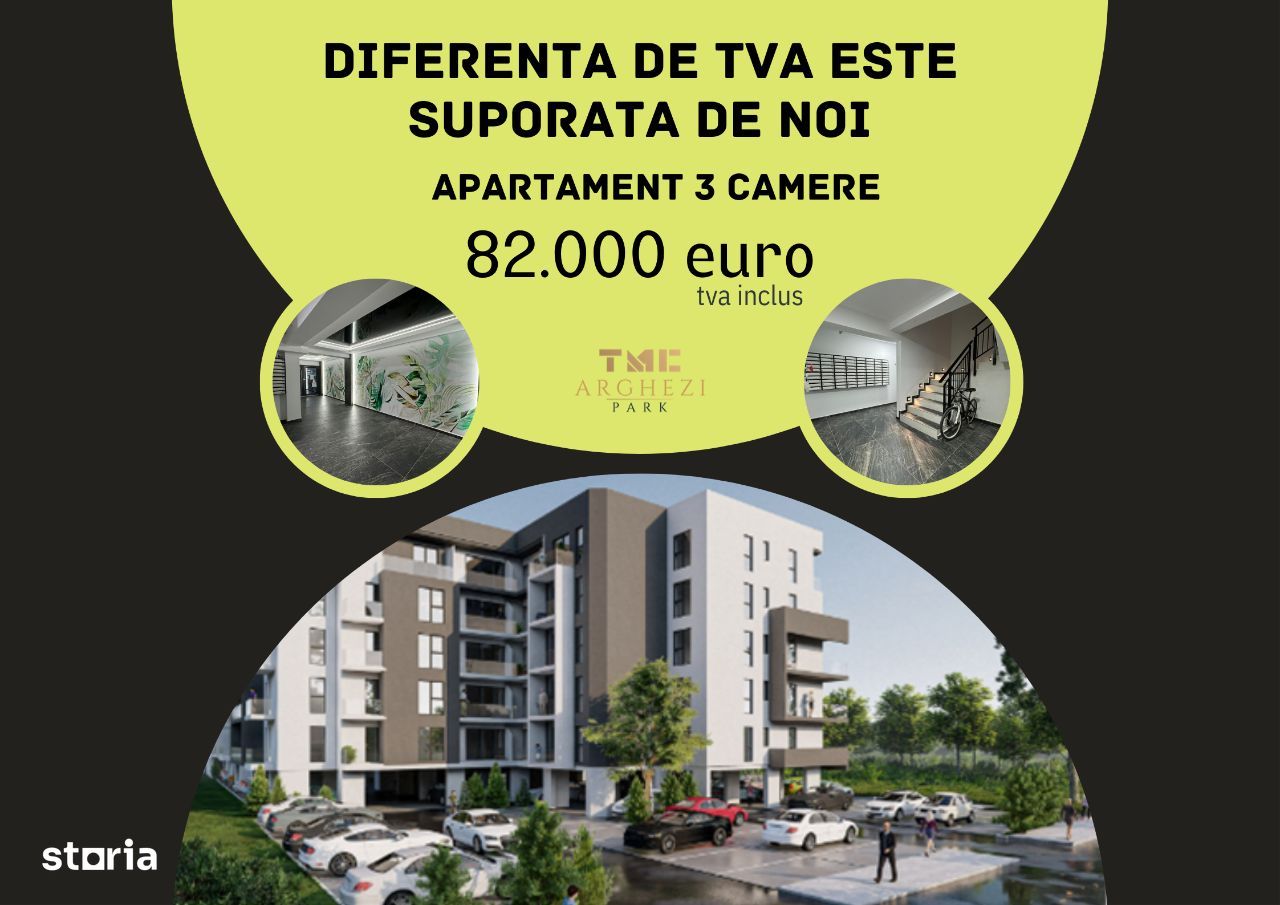 Apartament 3 camere - oferta valabila pana la sfarsitul lunii MARTIE