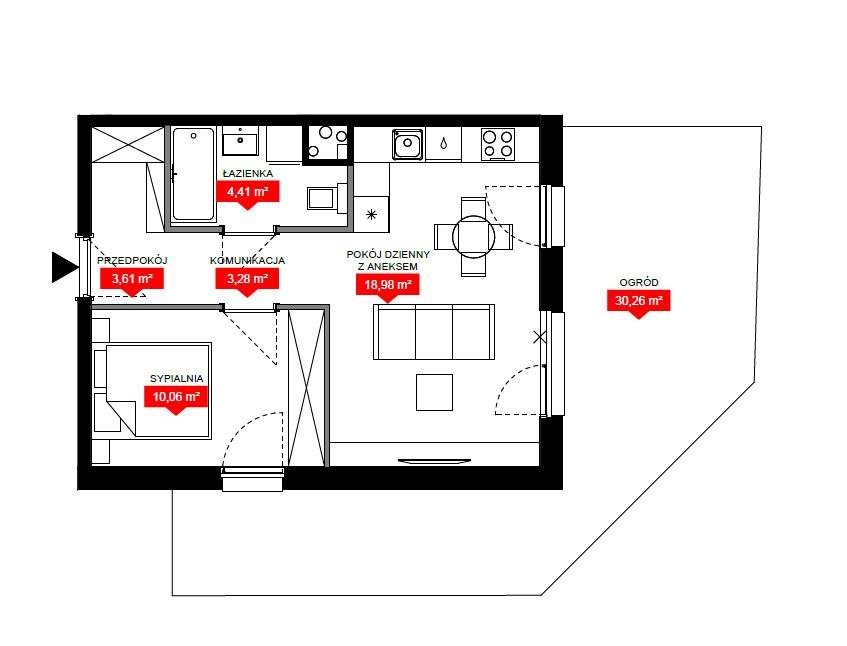 ⭐Nowe 2 pokoje | Ogródek 30 m² | 0% Pcc i prowizji