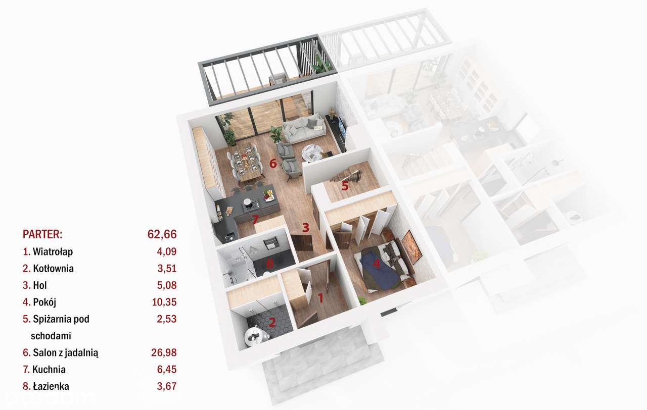 Ekskluzywny dom bliźniak zaprojektowany z myślą o komforcie. - Pełny obrazek: 5/6