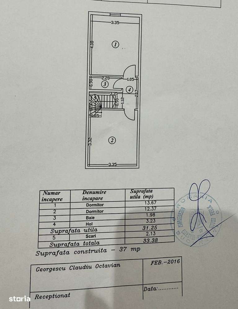 Apartament cu 3 camere în Apărătorii Patriei-17