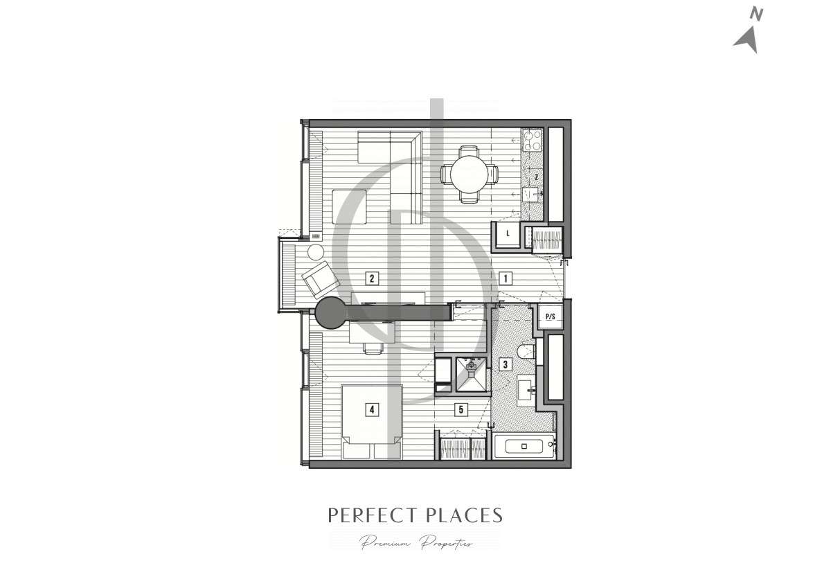 Apartament NA Sprzedaż Cosmopolitan | 57m2-4