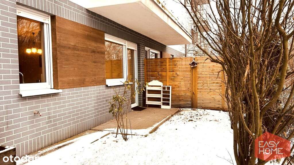 ładne, umeblowane, w nowym bloku z ogródkiem