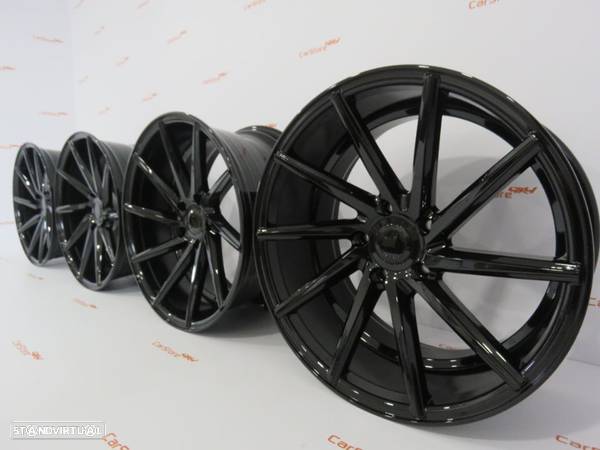 Jantes Look Vossen Cvt 20 x 8.5 et33 + 10 et 40 5x120 Preto Brilhante - 7