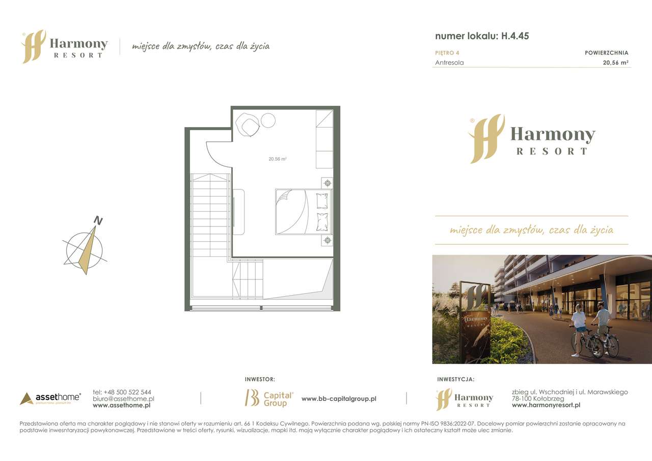 Harmony Resort | apartament 2-pok. | H.4.45 - Pełny obrazek: 2/7