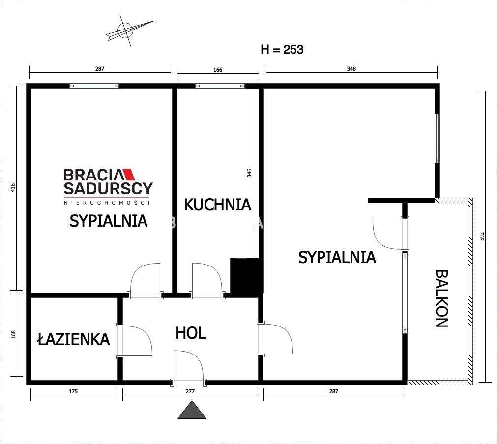 2-pok. z balkonem, 9. piętro, Mistrzejowice! - Pełny obrazek: 4/20