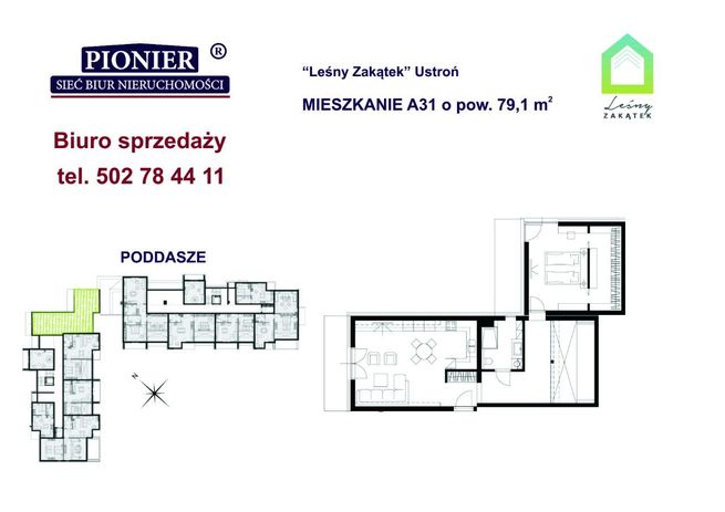 A31- apartament u podnórza Lipowskiego Gronia
