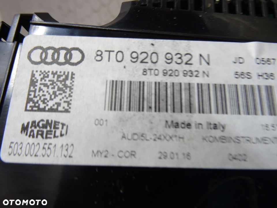 8T0920932N licznik zegary 2.0 TDI LIFT Audi A4 A5 8T czesci - 4