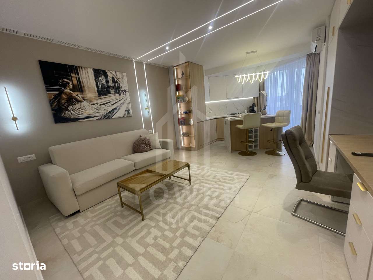 Garsoniera de lux pentru închiriat-in bloc nou-EVO - Imagine principală: 4/11