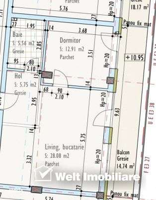 Apartament 2 Camere, 52 mp + Terasa + Parcare, Someseni - Imagine principală: 5/5
