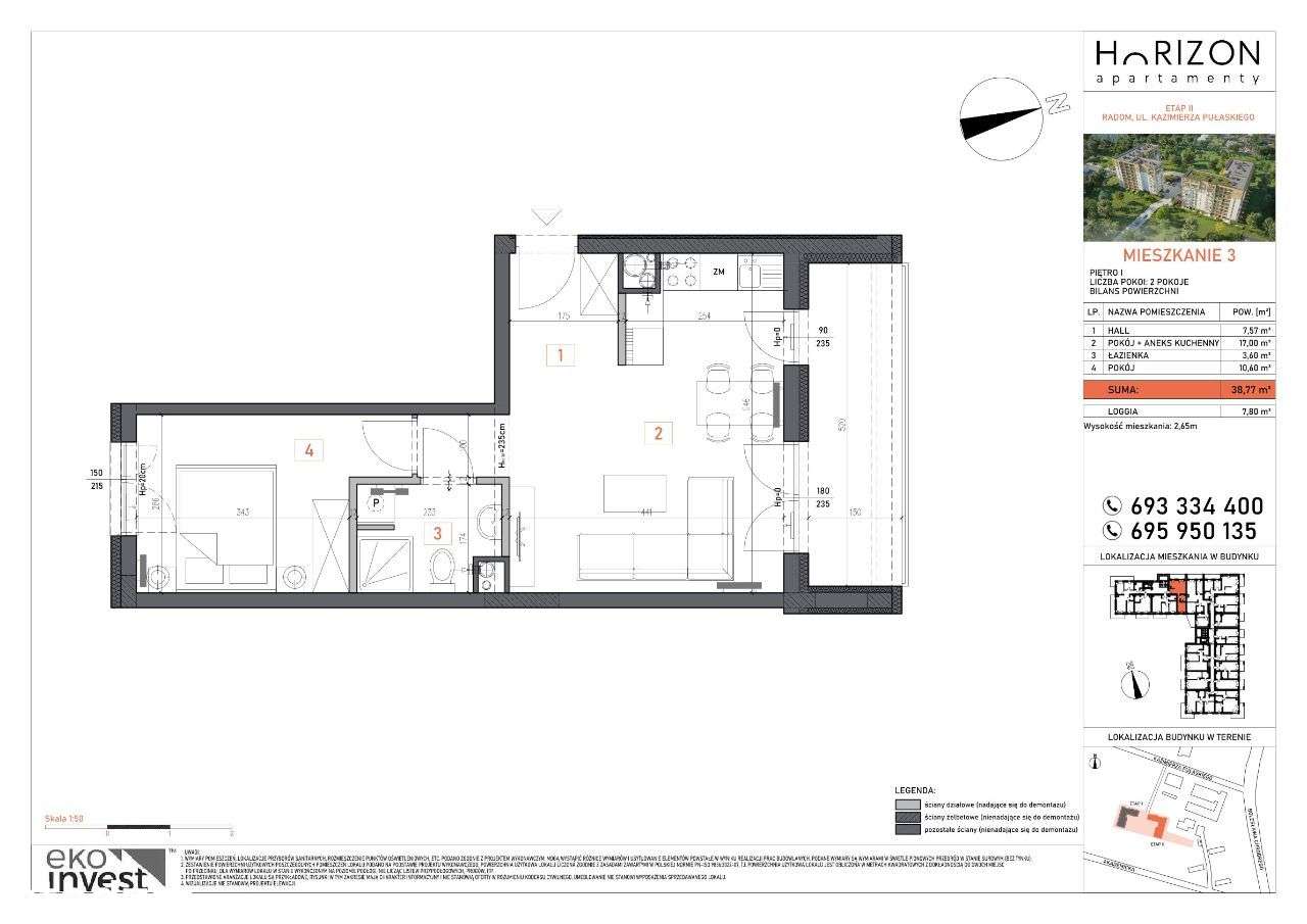 Horizon II etap M3 - 2 pokoje - Pełny obrazek: 3/10
