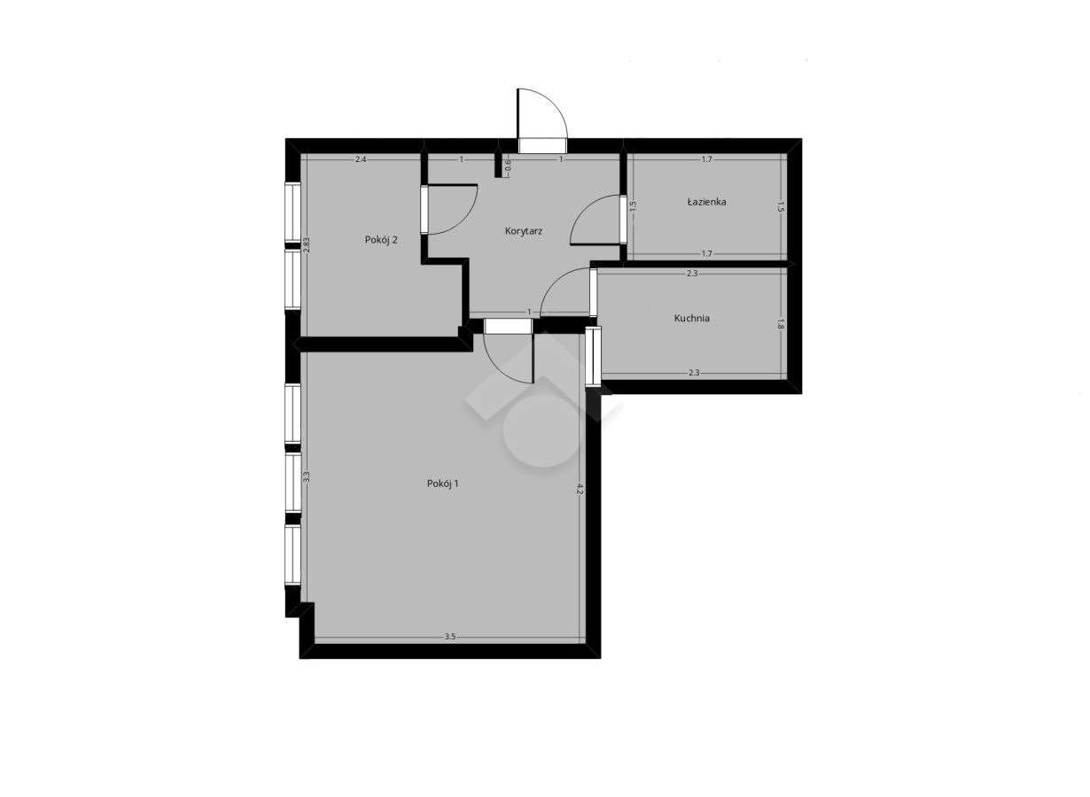 Kraków, ul. Spokojna - Dwupokojowe mieszkanie z balkonem!-12