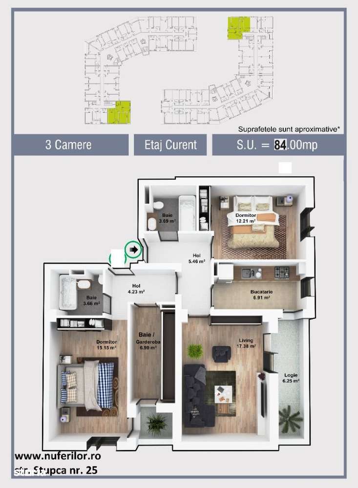 Militari, zona Lidl Uverturii, 1 km metrou Gorjului, parcare optional-1