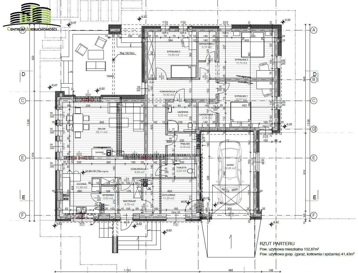 Nowoczesny dom parterowy – Czarna Wieś Kościelna - Pełny obrazek: 4/5