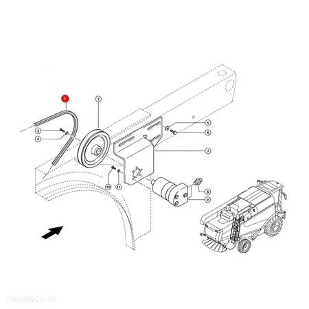 Pasek klinowy Claas 1400227 Gates - 2