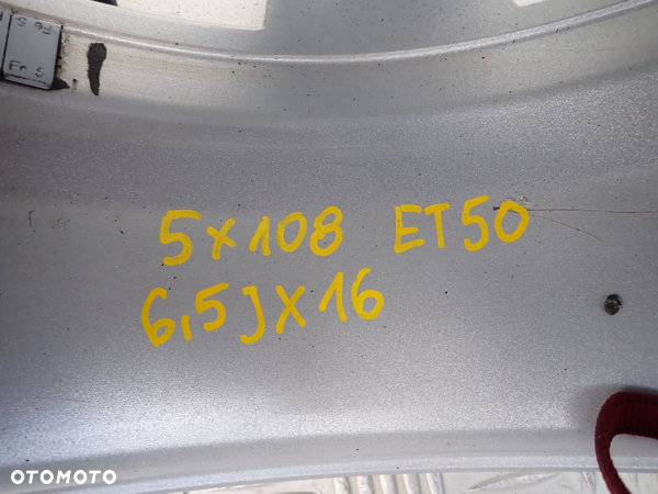 FELGI ALUMINIOWE RENAULT SCENIC III 5X108 ET50 6,5X16 - 5