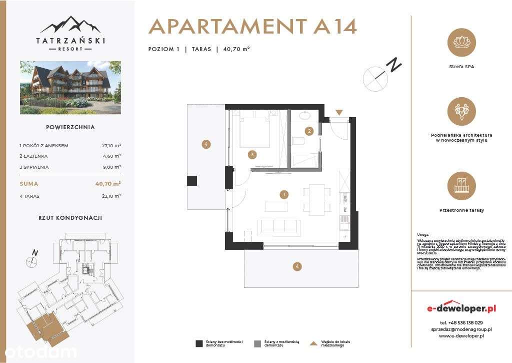 Tatrzański Resort Apartament A14 - Pełny obrazek: 4/11
