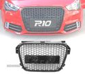 GRELHA DIANTEIRA PARA AUDI A1 LOOK RS1 12-15 PRETO - 1