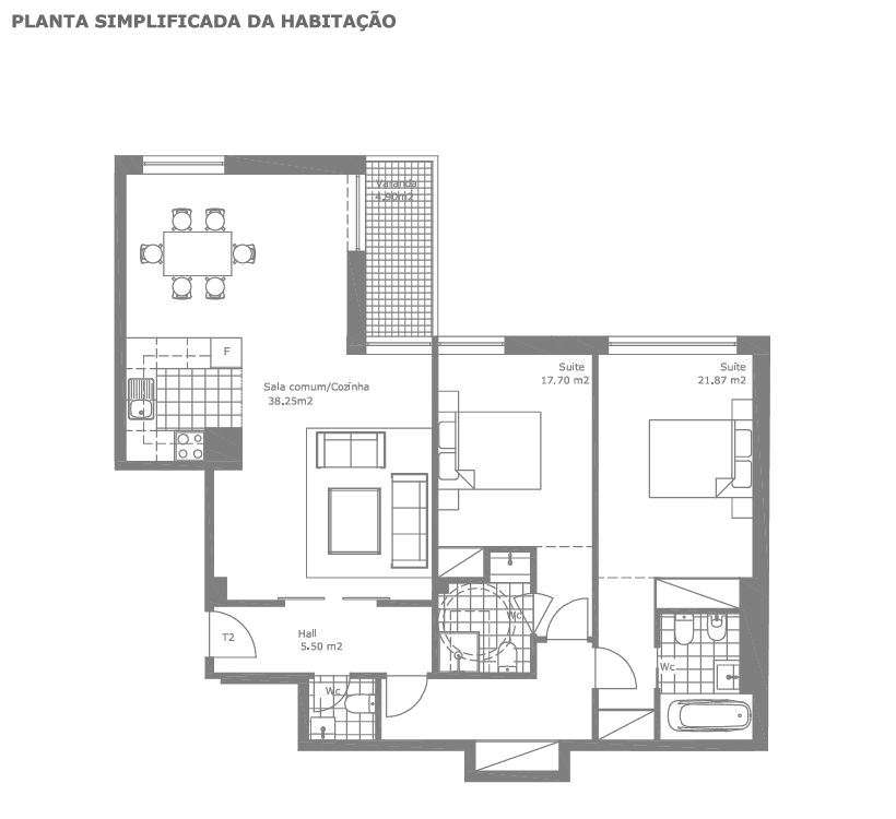 Apartamento T2 c/ Varanda e 2 Lugares de Garagem-Constituição/ Marquês-24