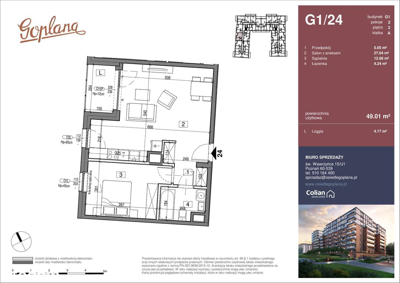 Osiedle Goplana | mieszkanie 2-pok. | G1/24 - Pełny obrazek: 2/7