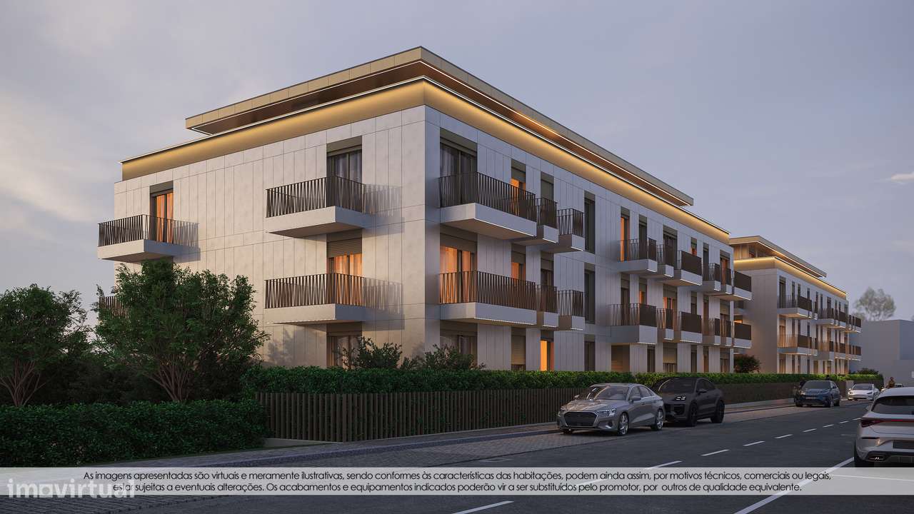 Apartamento T2 Arcozelo ao Intermaché com terraço Nascente Sul-41