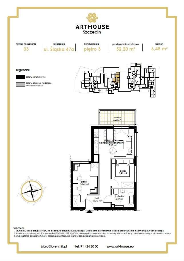 3-pokojowe mieszkanie w prestiżowym projekcie - Pełny obrazek: 2/7