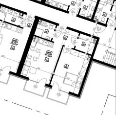 47m2 3pok lub 2x 24m2 dwupak 2024 Luboń 40% / 60%