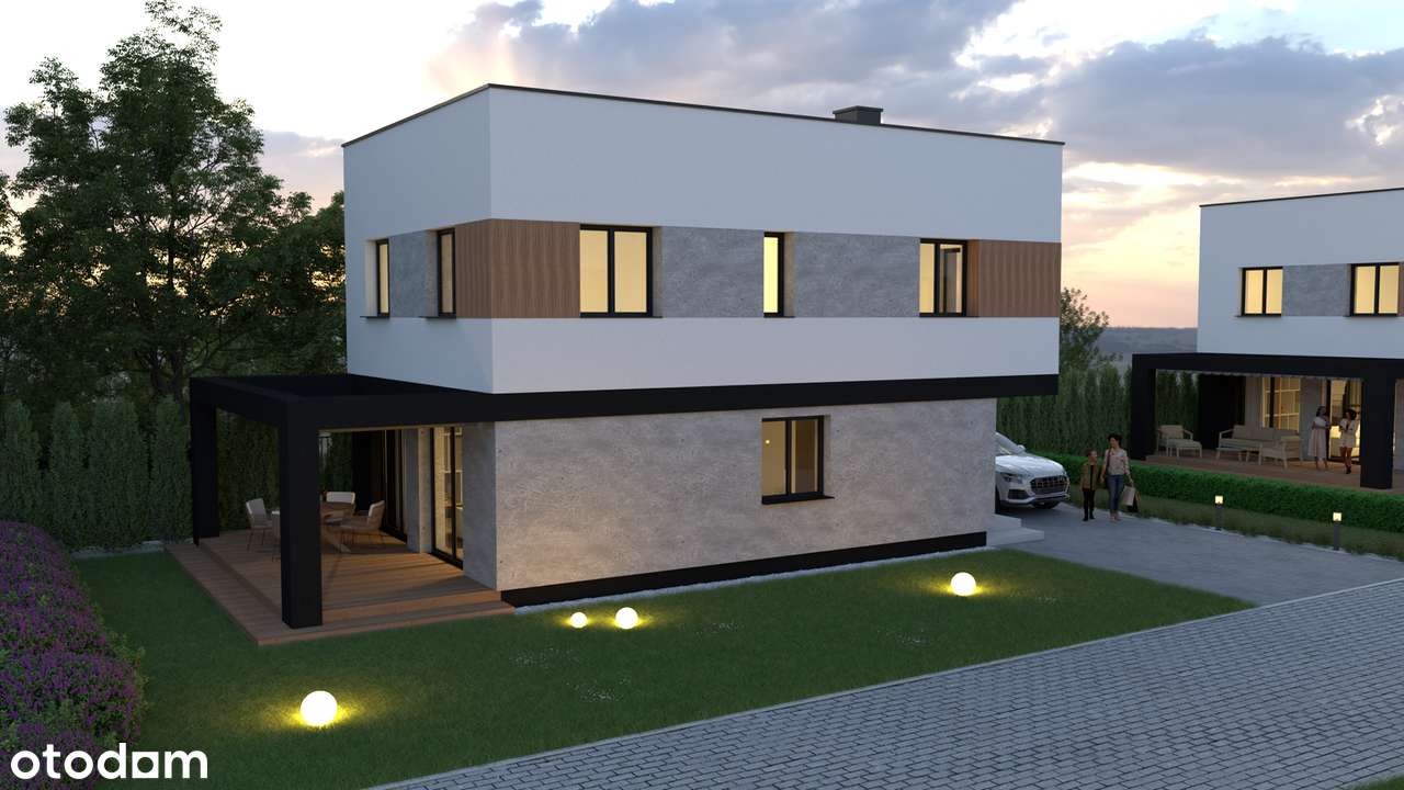 Nowoczesne domy wolnostojące, deweloperski, brak PCC-4