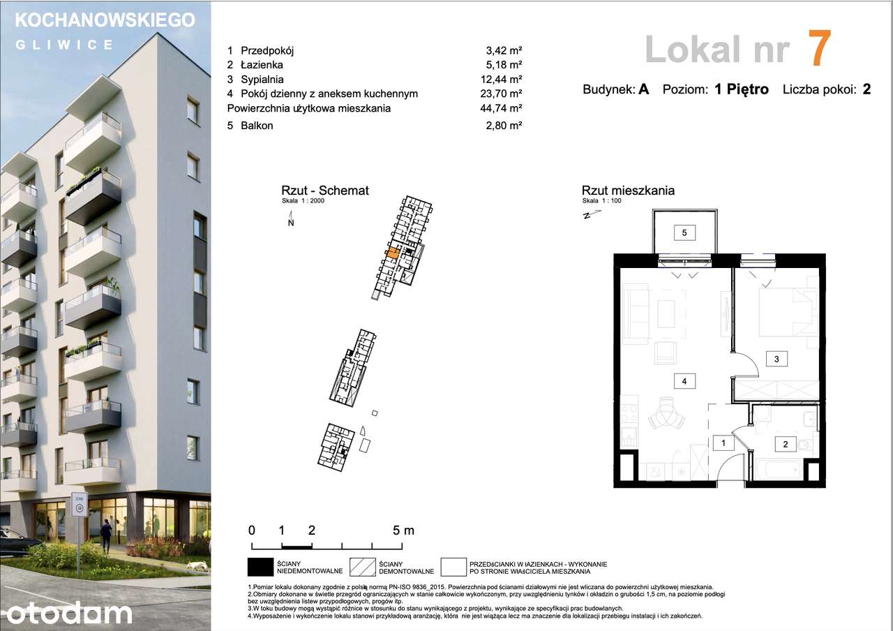 Osiedle Kochanowskiego | A7 | 3 pok. | PROMOCJA - Pełny obrazek: 2/7