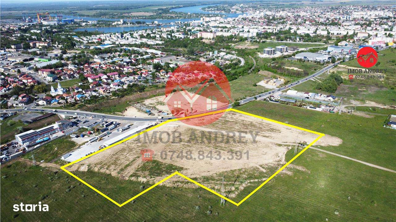 Teren 30.608 mp Tulcea, deschidere la sosea, utilitati, zona Varianta - Imagine principală: 1/2