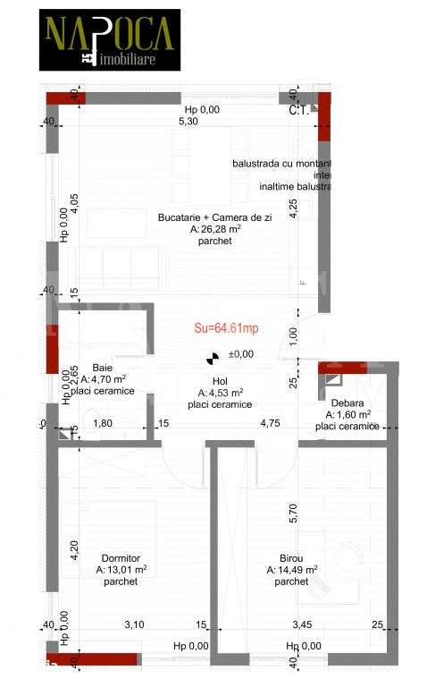 Apartament 3 camere de vanzare in Manastur, Cluj Napoca - Imagine principală: 3/4