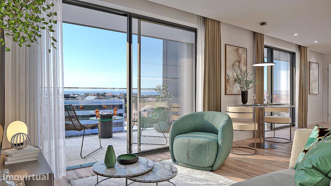 Apartamento T2 com varanda em Canidelo.-8