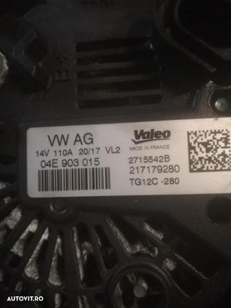 Alternator vw seat skoda audi 1.0 tsi 1.2 tsi vw up golf 7 polo 6 t roc skoda rapid Octavia 3 Leon ibiza fabia perfect funcțional - 3