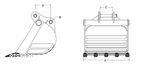 Łyżka kopiąca Doosan DX140/DX160 1000 mm - 4