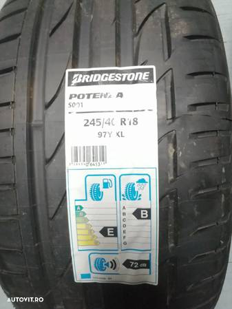 Anvelopa noua vara 245/40 R18 BRIDGESTONE Potenza S001 97Y XL - 1