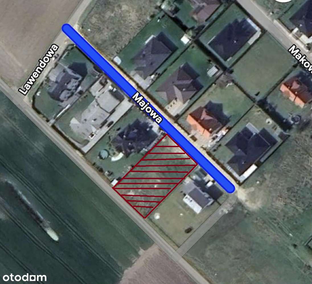 Działka budowlana 1036m2 w Różynach - Pełny obrazek: 4/5