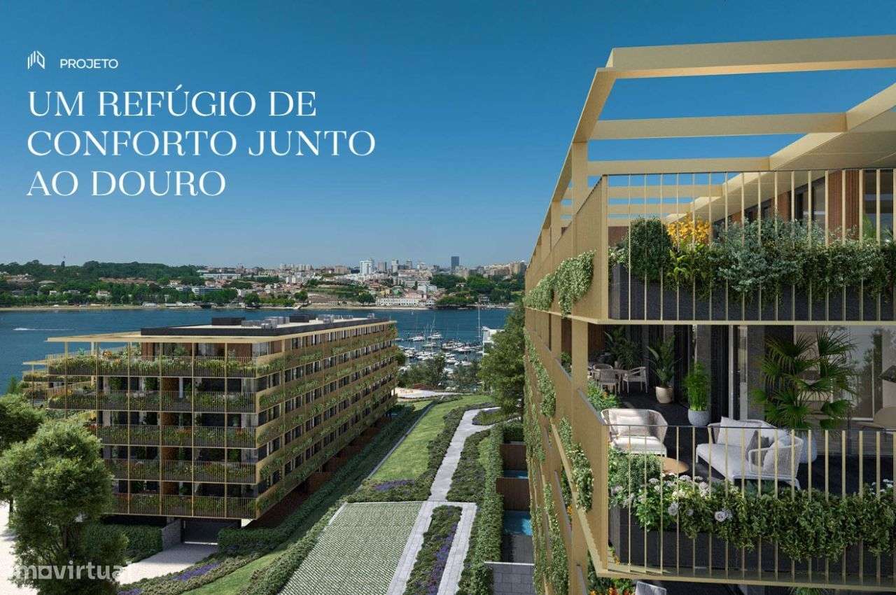 T3 Novo c/ Varanda Ampla e Lugar de Garagem na Afurada (Marina) - Grande imagem: 2/11