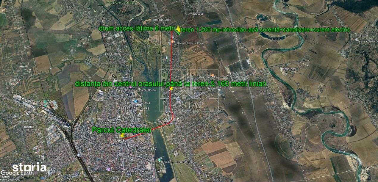 Saucesti-platou Bogdan Voda-intravilan-1.200 mp-apa-canalizare-curent - Imagine principală: 5/6