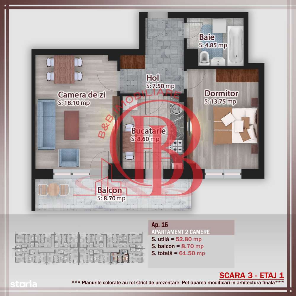 Apartament 2 camere 7 min STB Theodor Pallady-Titan