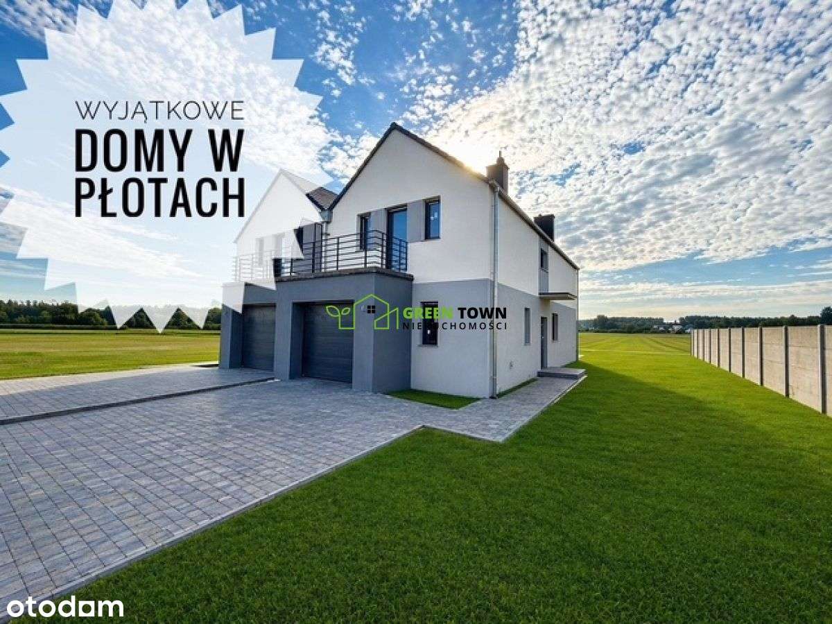 Nowe domy w Płotach a Osiedlu Słonecznym