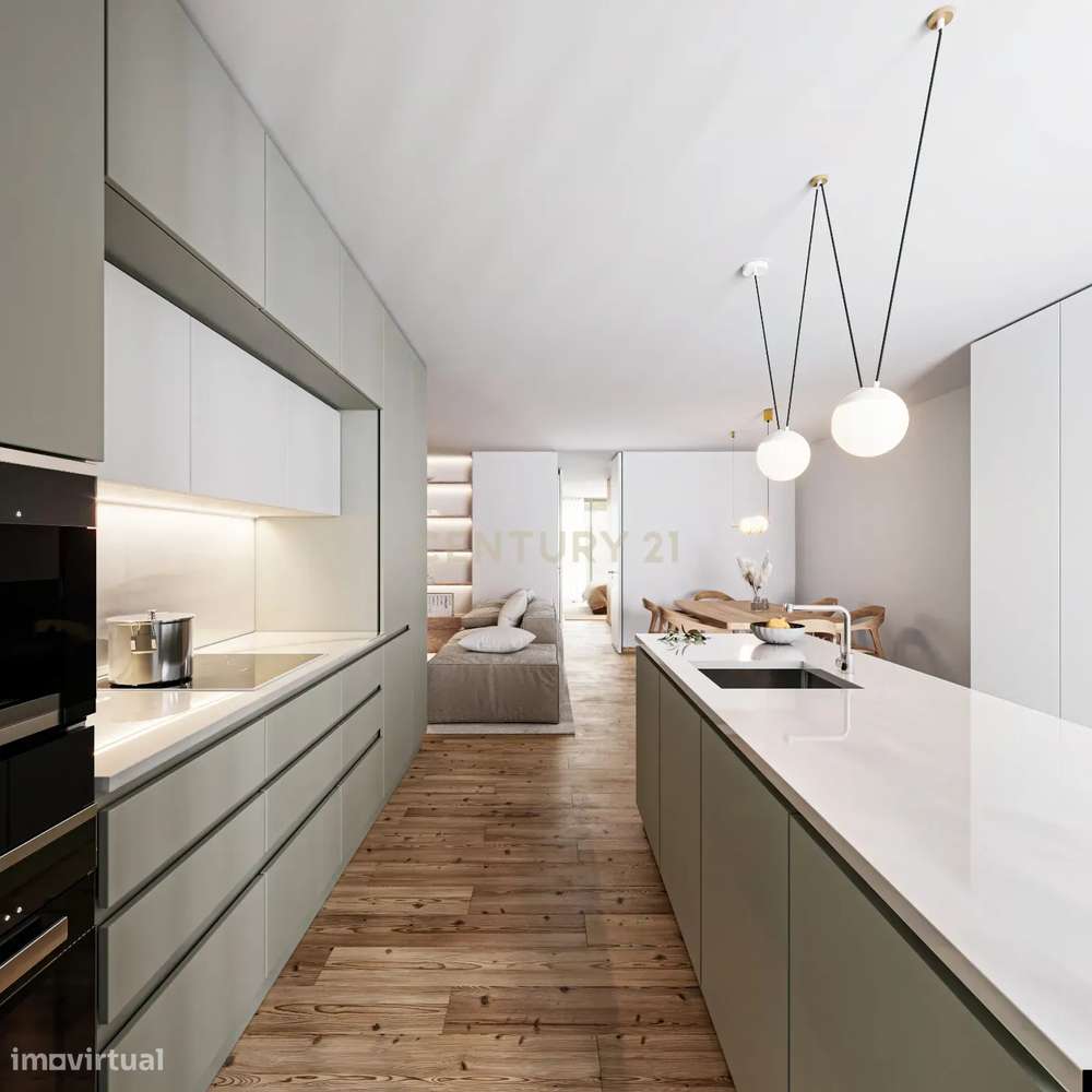 Apartamento T2 com logradouro privado no centro de Viana - Grande imagem: 3/22