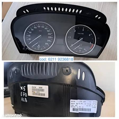 ceasuri bord modul lumini AHL calculator navigatie modul airbag modul distronic ACC modul camera ecu consola butoane ornamente ornament trim trimuri interior bmw x5 x6 e70 e71 - 2