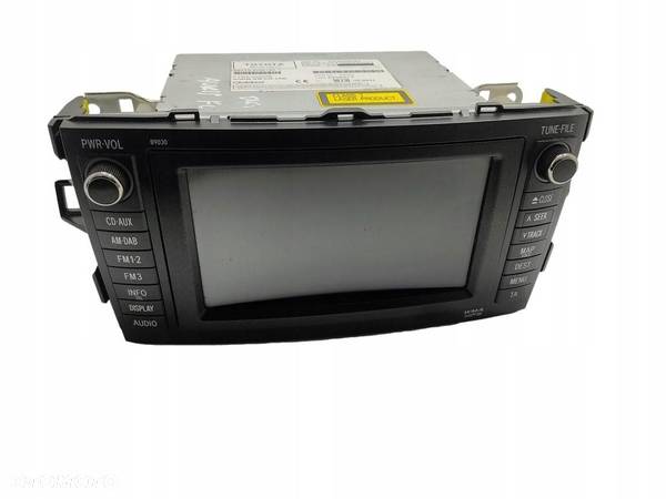 FABRYCZNE RADIO NAWIGACJA TOYOTA AURIS I E15 86120-12F10 2009-2012 LIFT - 1