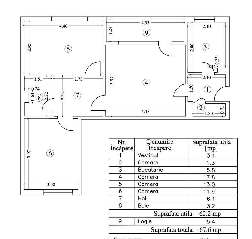 Apartament 3 camere de renovat in bloc anvelopat in zona Obor-3