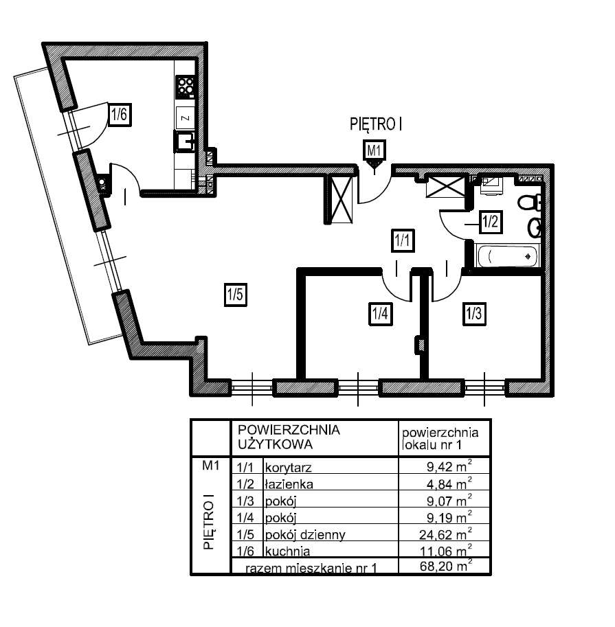 Mieszkanie 50,11m2, 2 pokoje, garaż, bez prowizji, bez PCC-4