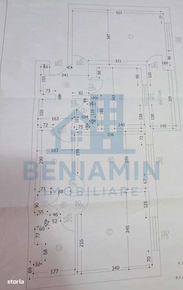 Apartament de vanzare 3 camere decomandat 1 Mai 72 mp-9