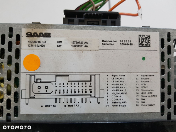 RADIO FABRYCZNE SAAB 9-3 12799716 - 4