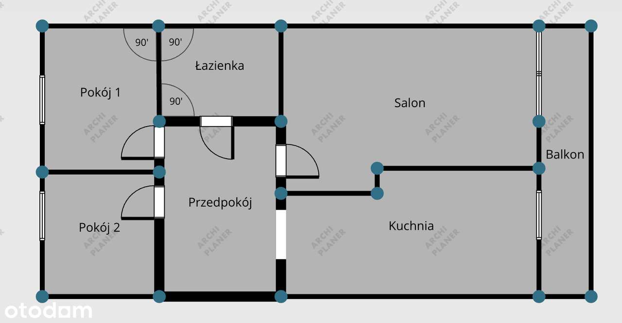 Przestronne 3-pokojowe mieszkanie z balkonem DO REMONTU!-3