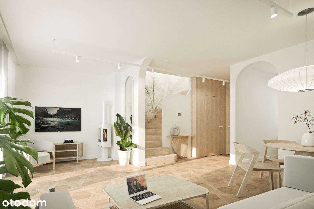 Bliźniak - 2 poziomy + poddasze z dużym ogrodem - Pełny obrazek: 5/15